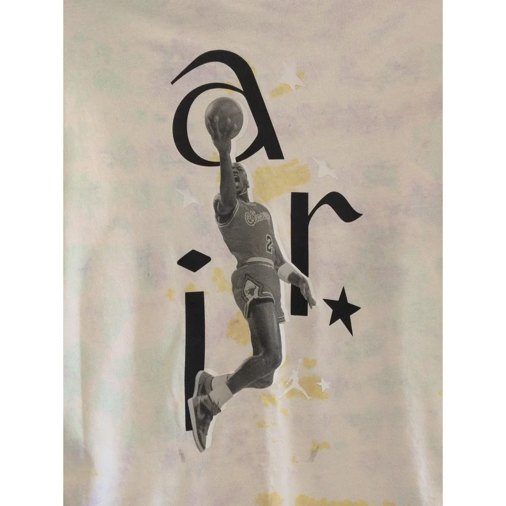 Jordan Air Jordan Tie-Dye Graphic Print T-Shirt Men's‎ Size Medium 100% Cotton